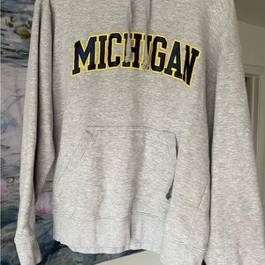 Gray Michigan Hoodie